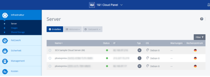 Instale 1and1 para su PBX en la nube