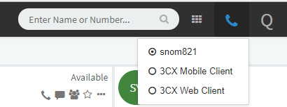Seleccionar el Cliente Web 3CX