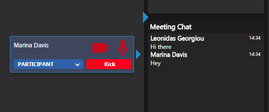 Funcionalidad de Administración de Chat en WebMeeting 3CX