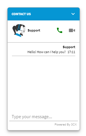 3CX Website Live Chat & Talk