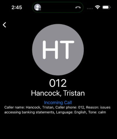 Proyección de llamadas con IA - iOS