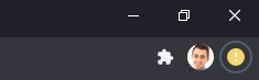 ícono de notificación amarilla