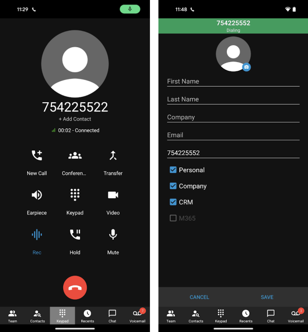 Agregando un contacto Agregando un contacto