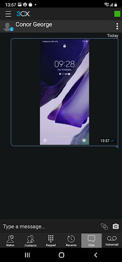 Comprimir automáticamente imágenes en dispositivos Android App 3CX Android - Compresión de imágenes