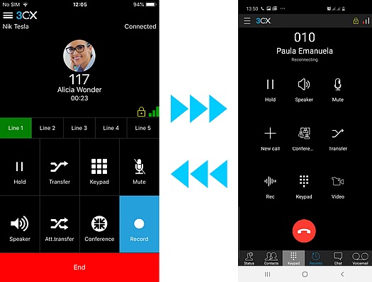 Descargue las Apps 3CX para iOS y Android y pruebe las nuevas funcionalidades