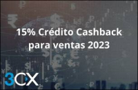 15% de crédito cashback para ventas 2023