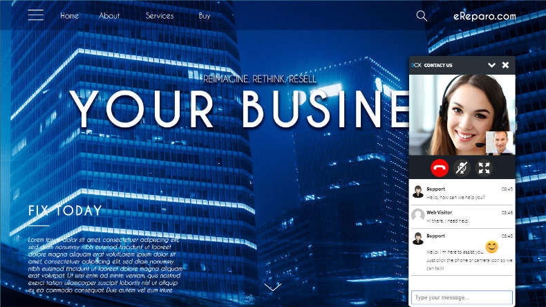 Chatee con los visitantes de su sitio web con el plugin Live Chat and Talk 3CX
