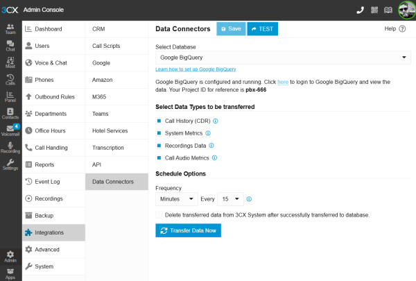 Conectores de datos – V20U7 Beta Conectores de datos - V20U7 Beta