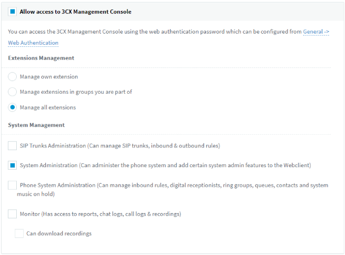 Configurar ajustes de administración - Alpha 2 Update 5 V18