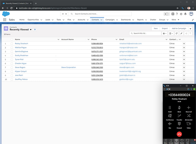 Use la extensión de Google Chrome para hacer llamadas desde su navegador o CRM