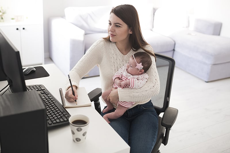 Trabajo desde casa con hijos