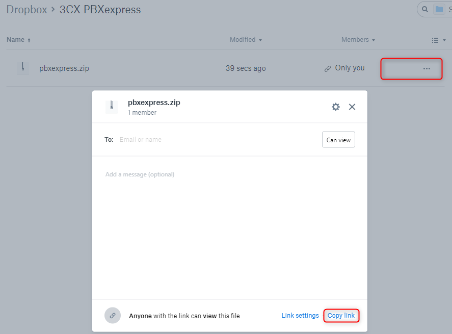 Suba el respaldo de su PBX a Dropbox