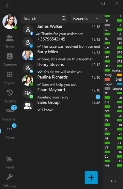 Función de Chat nativo Función de Chat nativo