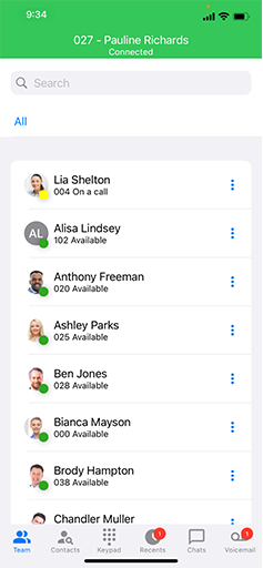 iOS – Barra llamada Barra de llamada en la App iOS