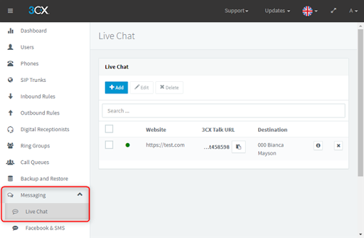 Ajustes para actualizar usando WordPress WP y como actualizar su chat en vivo