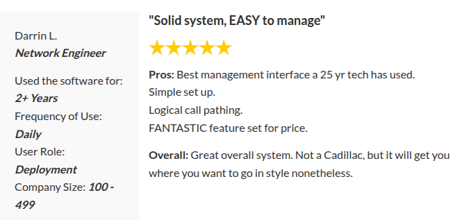 Opinión de usuarios sobre 3CX en SourceForge Opinión de usuarios sobre 3CX en SourceForge