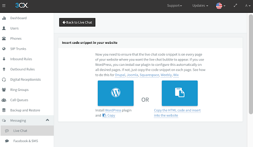 Otros sistemas CMS para configurar chat en vivo Otros sistemas CMS para configurar chat en vivo