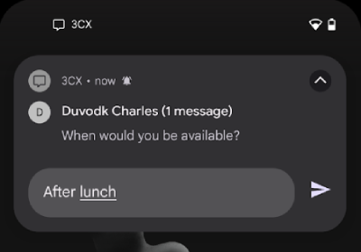 Responder chats al instante con la App Android Responder a los mensajes de chats más rápidamente