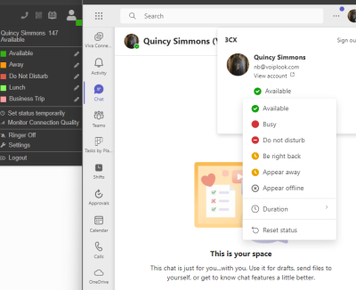 Sincronización de Presencia de Microsoft Teams Sincronización de Presencia de Microsoft Teams