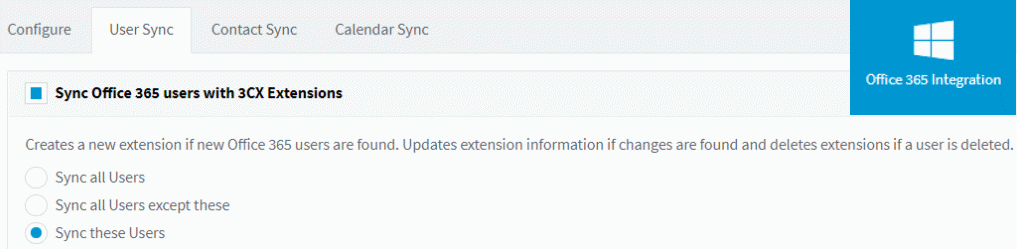 Sincronizar usuarios de Office 365 con su PBX 3CX