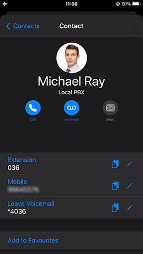 Presione el avatar para hacer una llamada en la beta para iOS