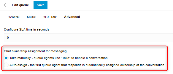 Tomar propiedad manualmente de los chats Los administradores pueden elegir la propiedad del chat