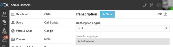 Transcripción 3CX AI Transcripción 3CX AI