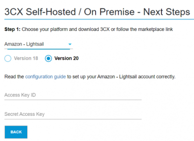 V20 Amazon Lightsail