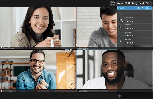 Funcionalidades integradas en la videoconferencia V18