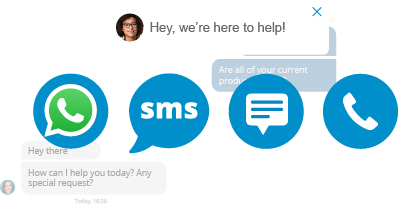 Todo bajo el mismo techo: chat en vivo, llamadas, WhatsApp y SMS Su central telefónica con todo integrado: chat en vivo, llamadas, WhatsApp y SMS