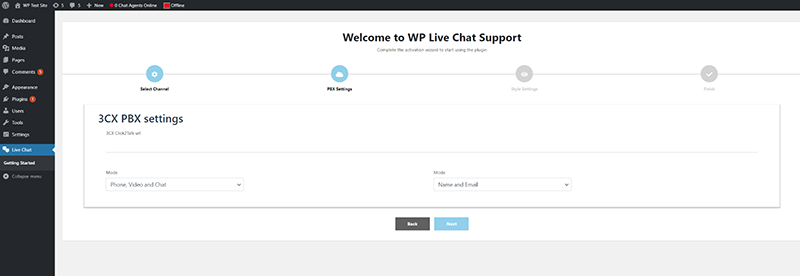 Integración de la solución WP Live chat